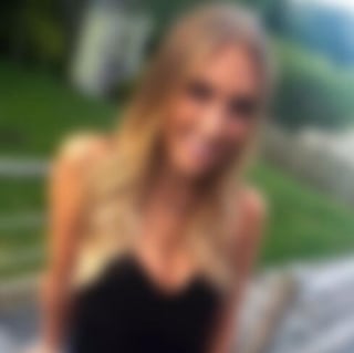 Blurred example profile portrait of a woman